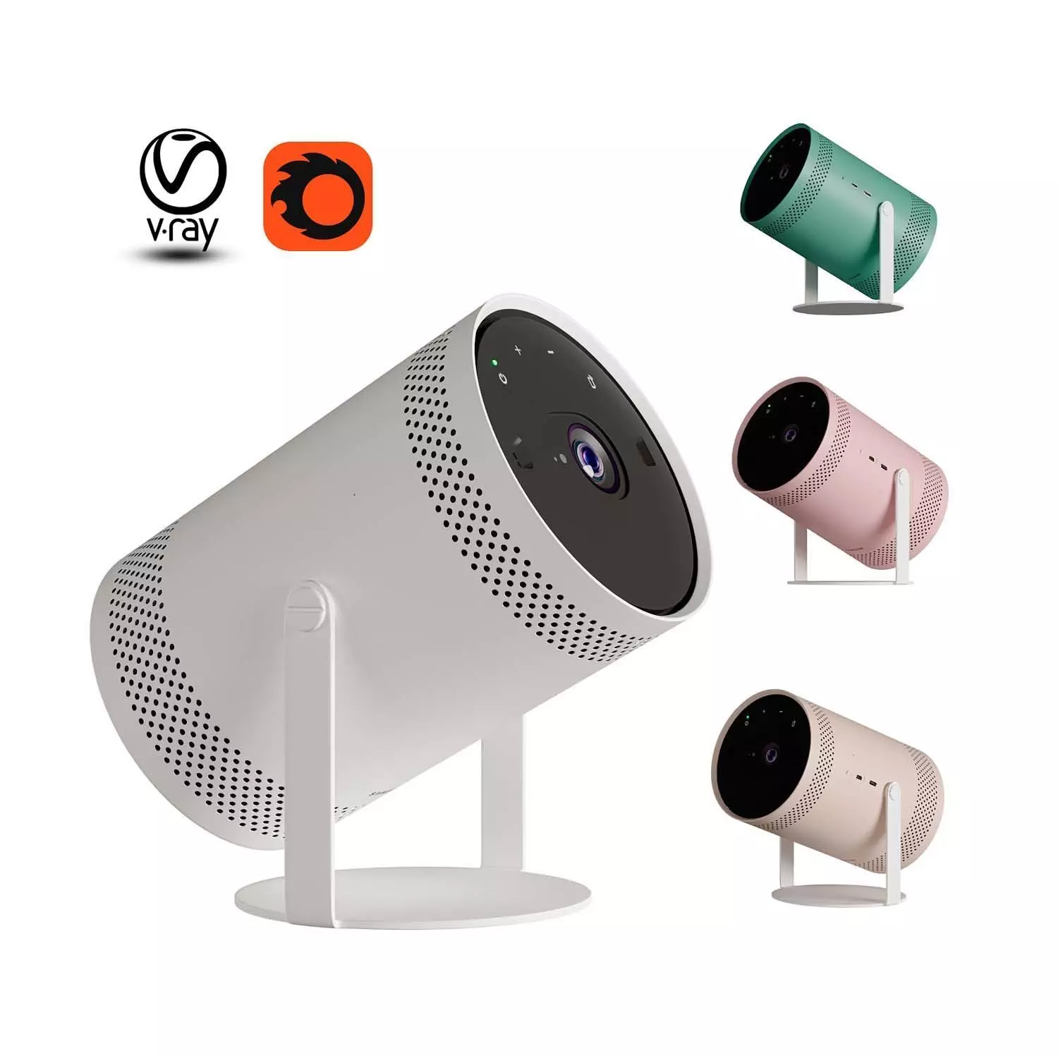 Samsung The Freestyle Projector 3D model_0