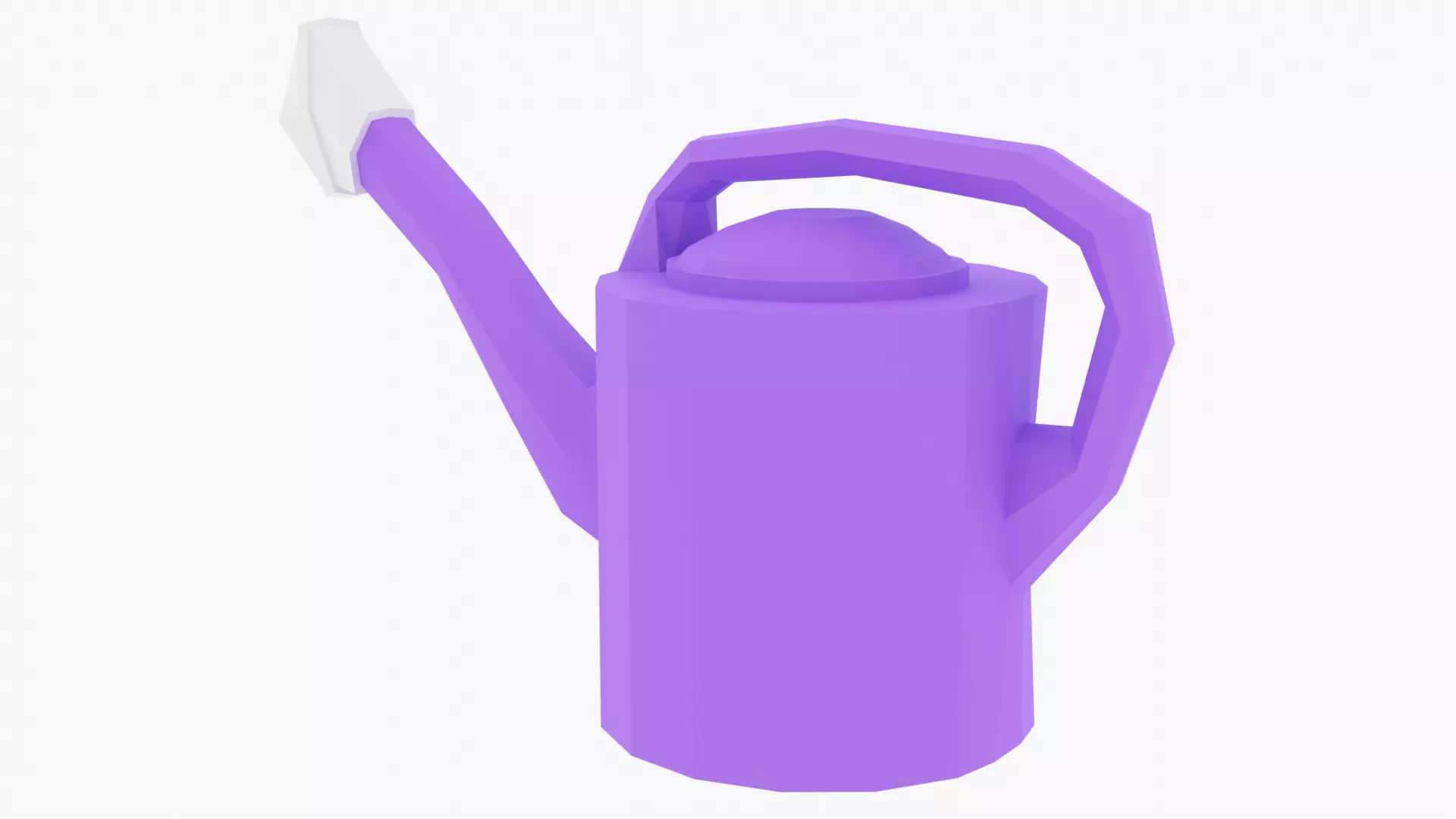 Watering Can Low-poly 3D model_0