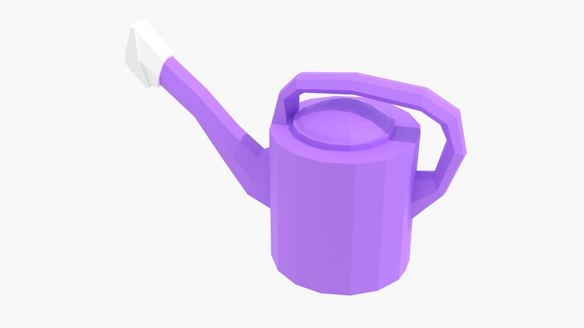 Watering Can Low-poly 3D model_6