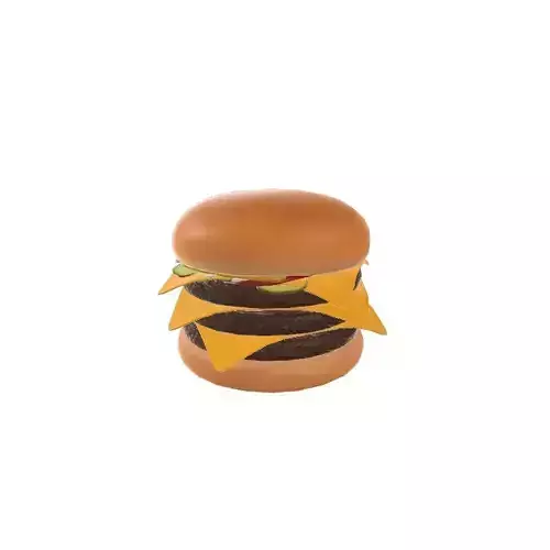 Triple Cheeseburger 3D model