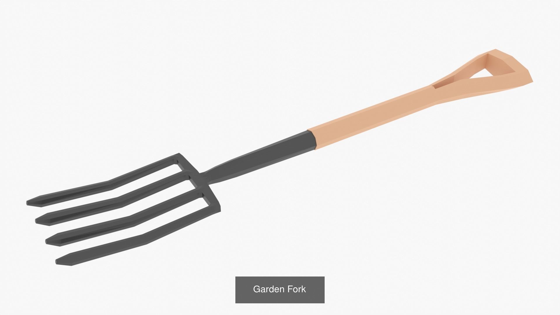 Basic  Low Poly Farming Tools 3D Model Collection_12