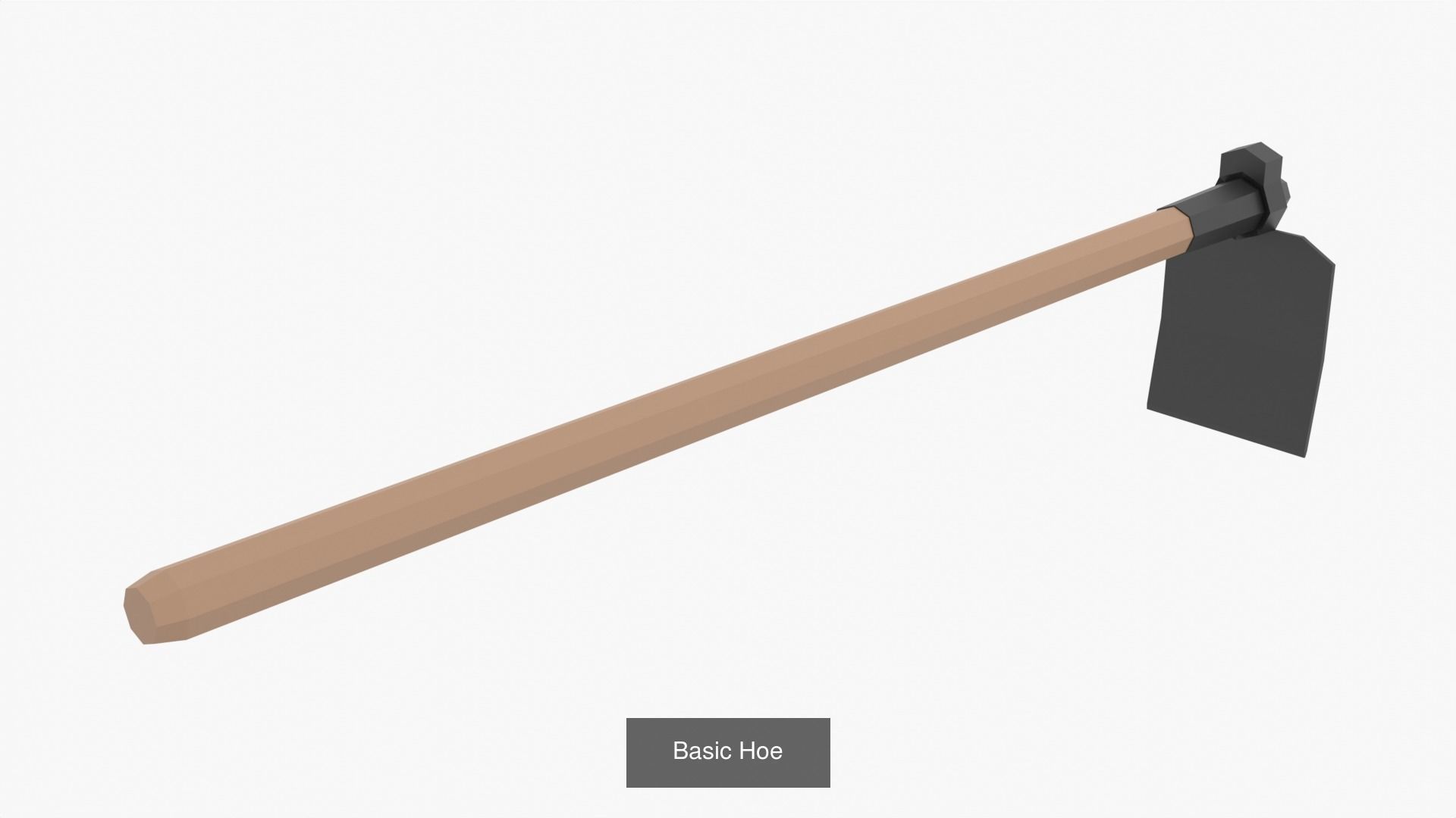 Basic  Low Poly Farming Tools 3D Model Collection_13