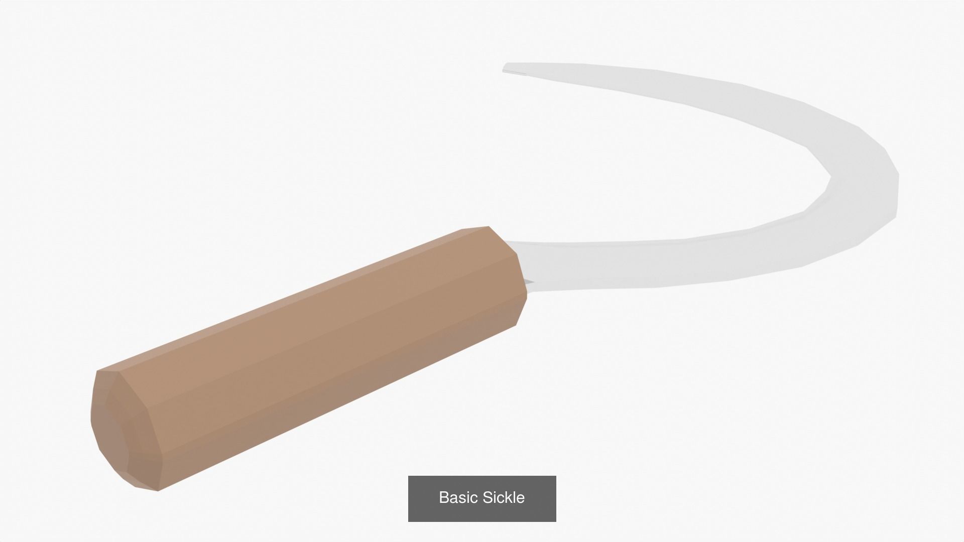 Basic  Low Poly Farming Tools 3D Model Collection_17