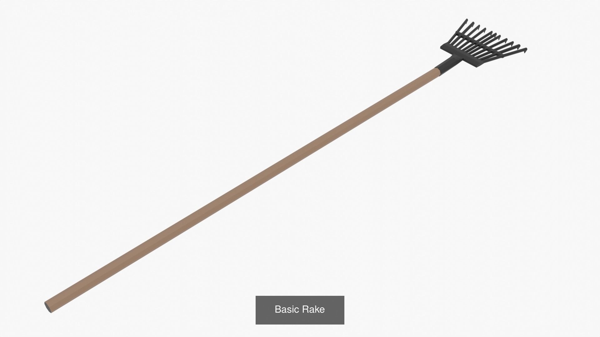 Basic  Low Poly Farming Tools 3D Model Collection_16