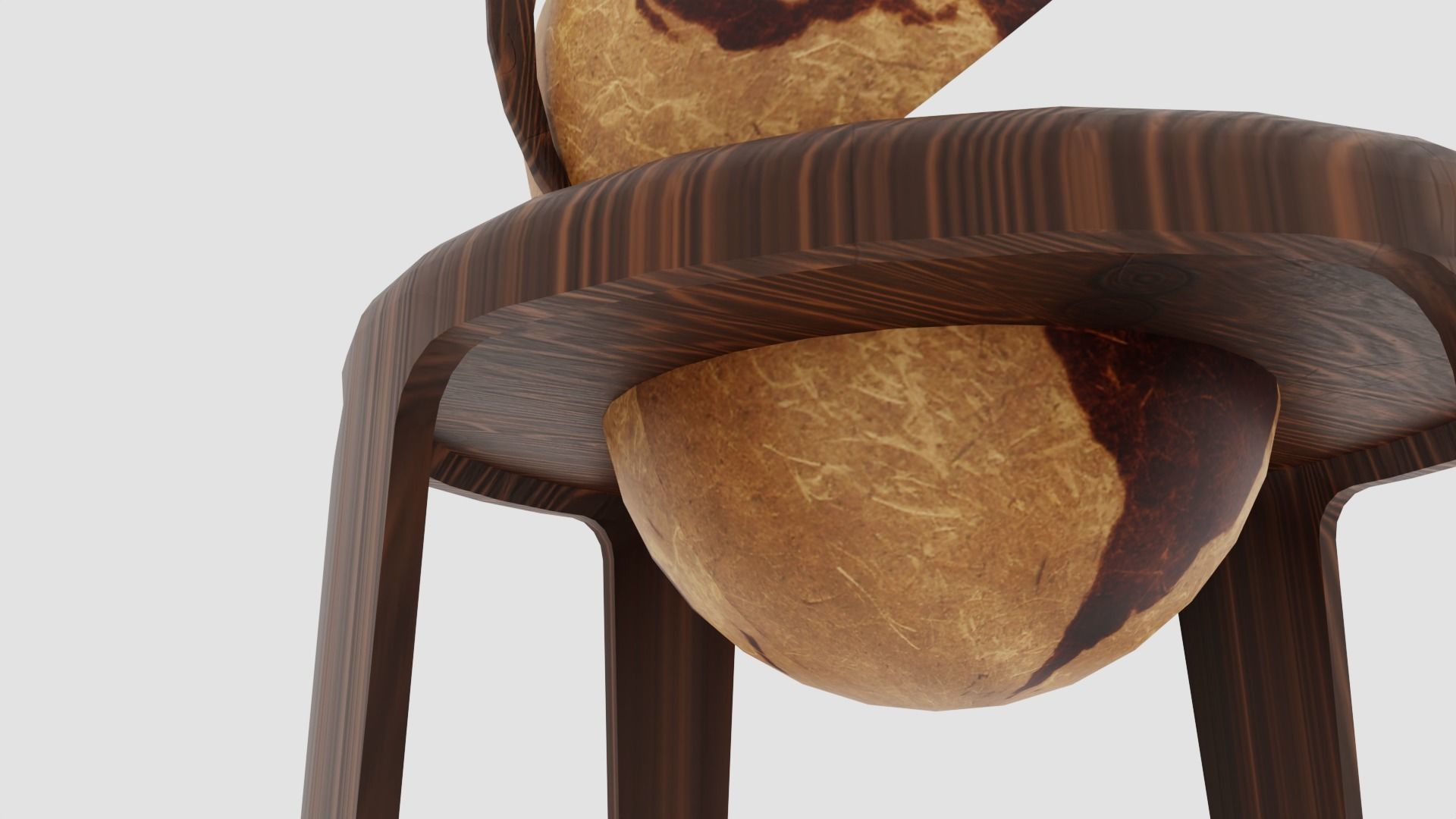 Wood Drink Wine Whiskey Globe Bar 3D model_3