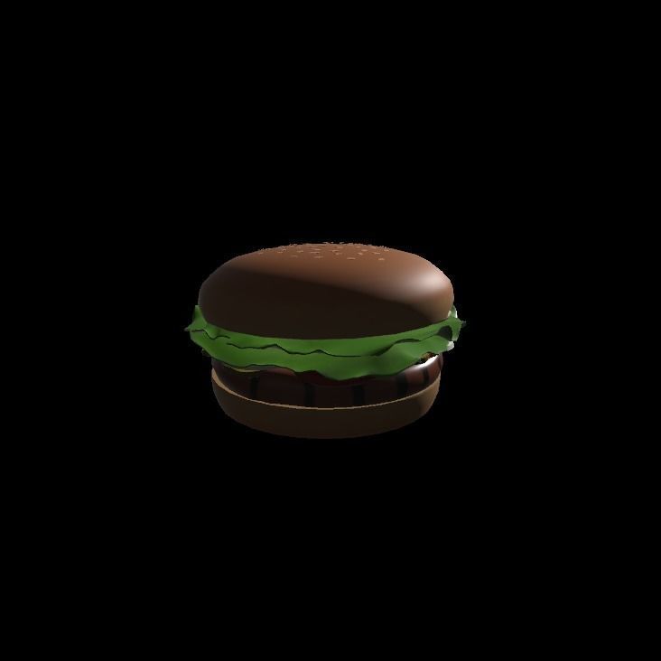 Whopper hamburger 3D model_6