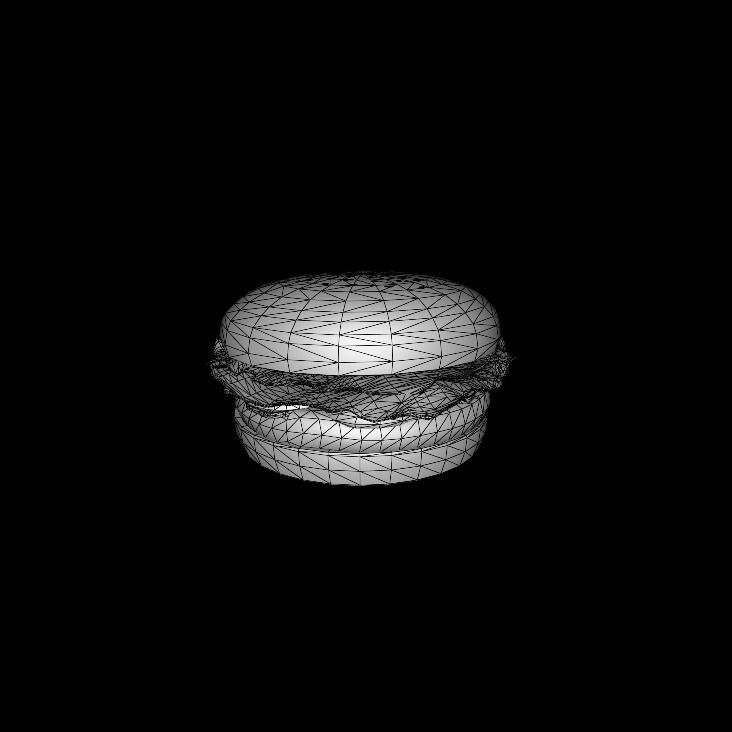Whopper hamburger 3D model_9