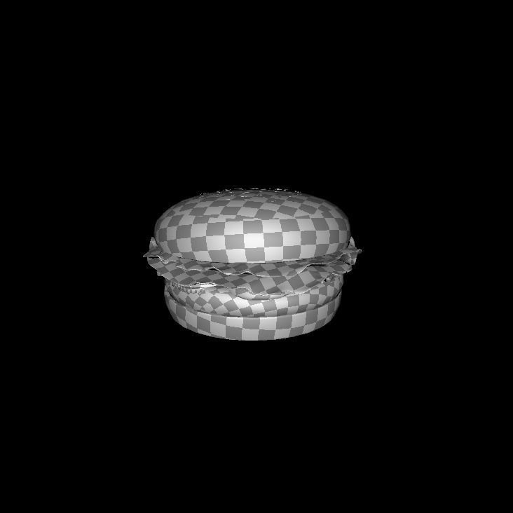 Whopper hamburger 3D model_11