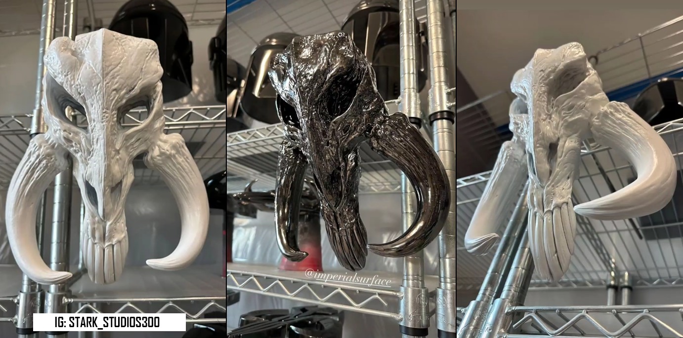3D PRINTABLE MYTHOSAUR SKULL AND HORNS - THE MANDALORIAN 3D print model_4