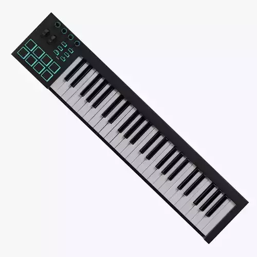 Generic Midi Keyboard 3D model