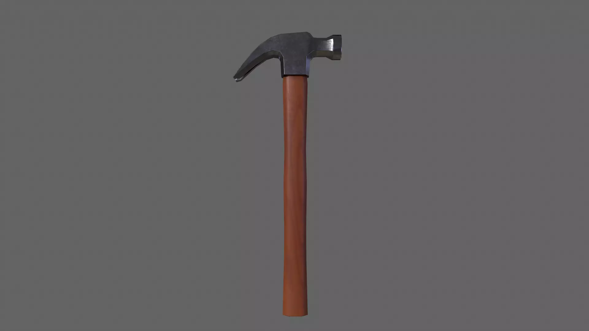PBR Claw Hammer Wood2 Low-poly 3D model_0