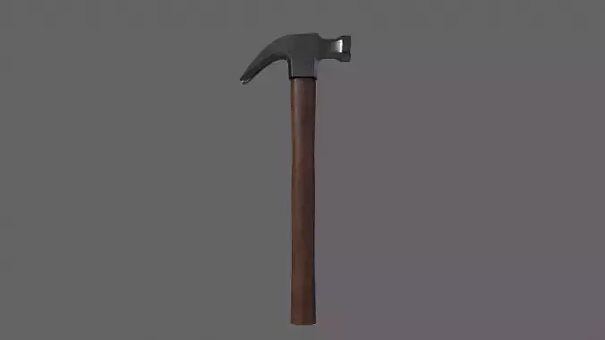 PBR Claw Hammer Wood3