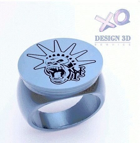 gorilla ring Free 3D print model