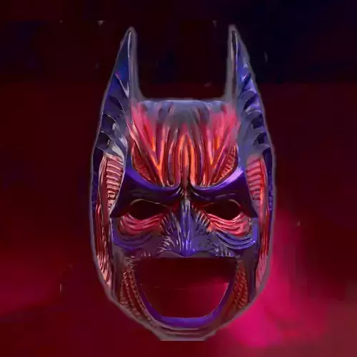 demon style batman helmet mask Halloween