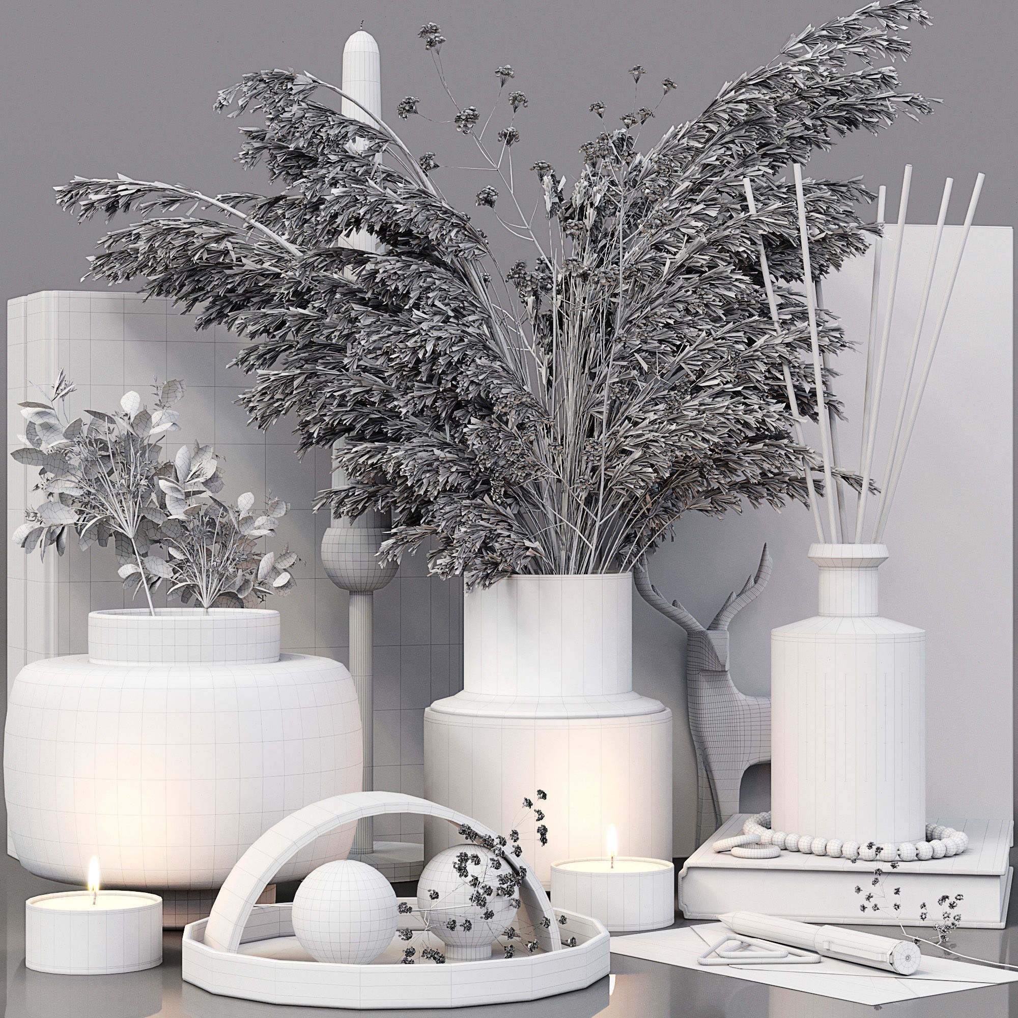 Decor Set 025 3D model_6
