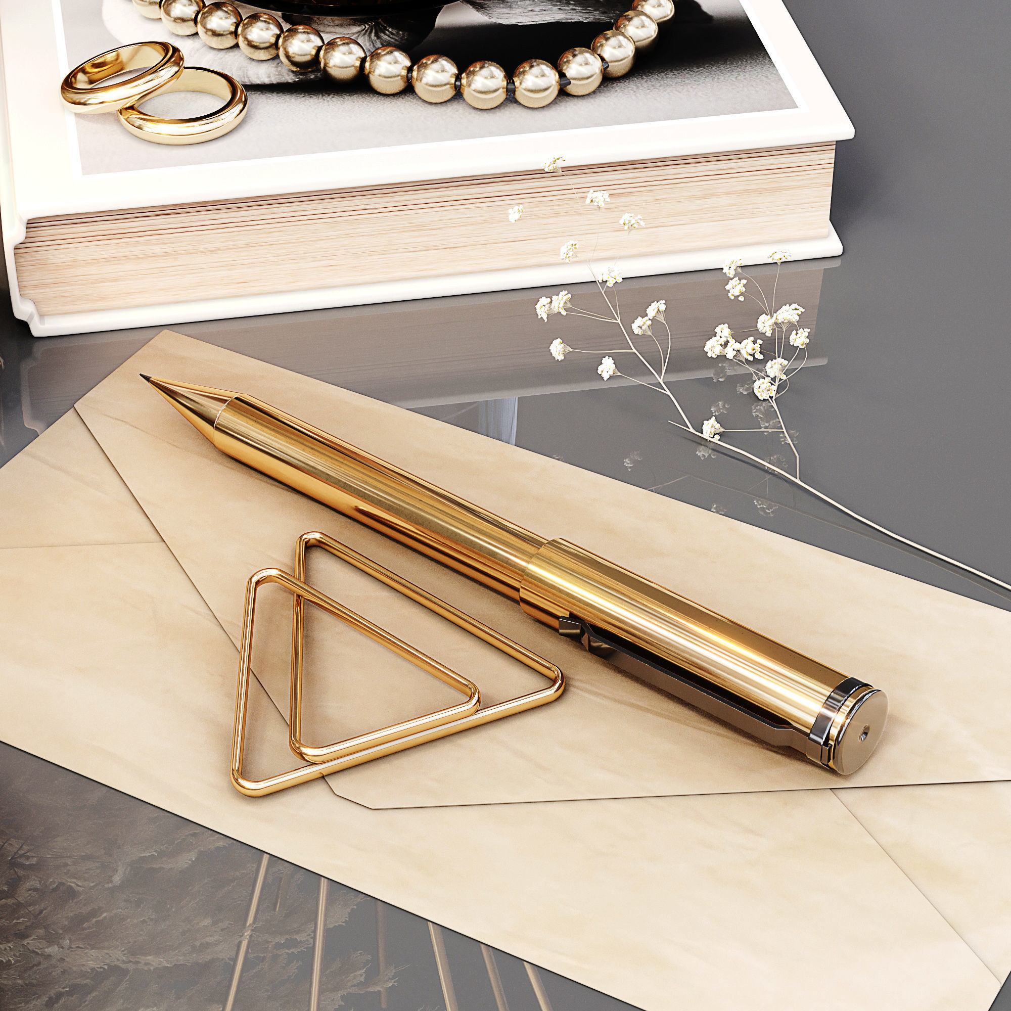 Decor Set 025 3D model_5