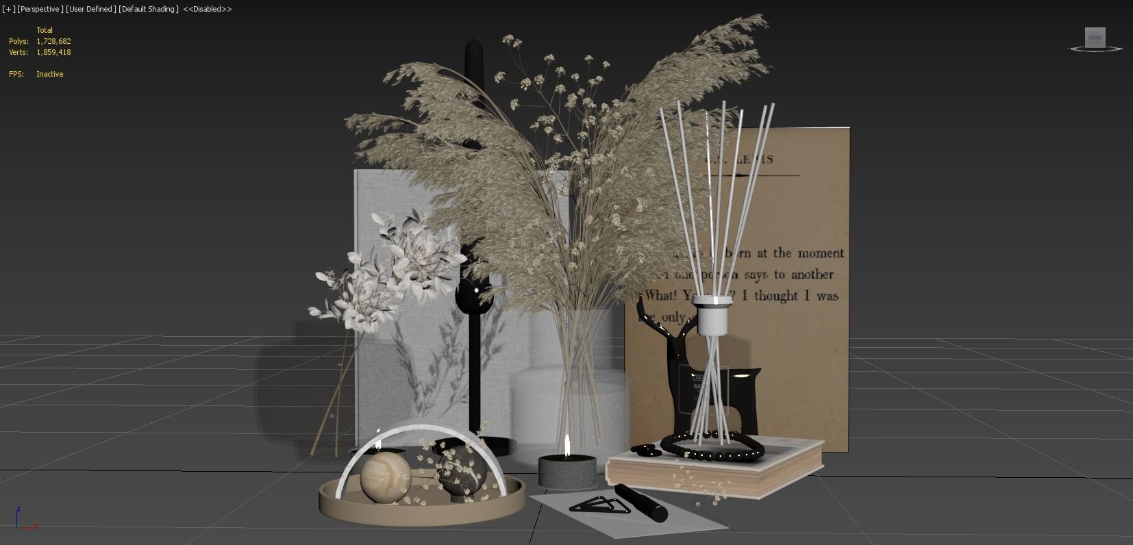 Decor Set 025 3D model_7