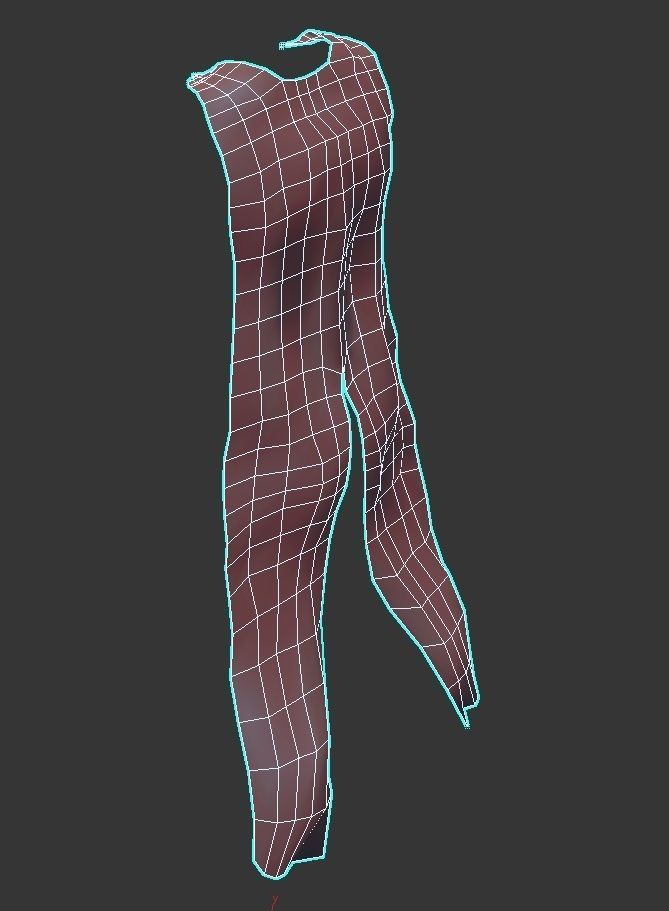 Beautiful elven wizard Low-poly 3D model_16