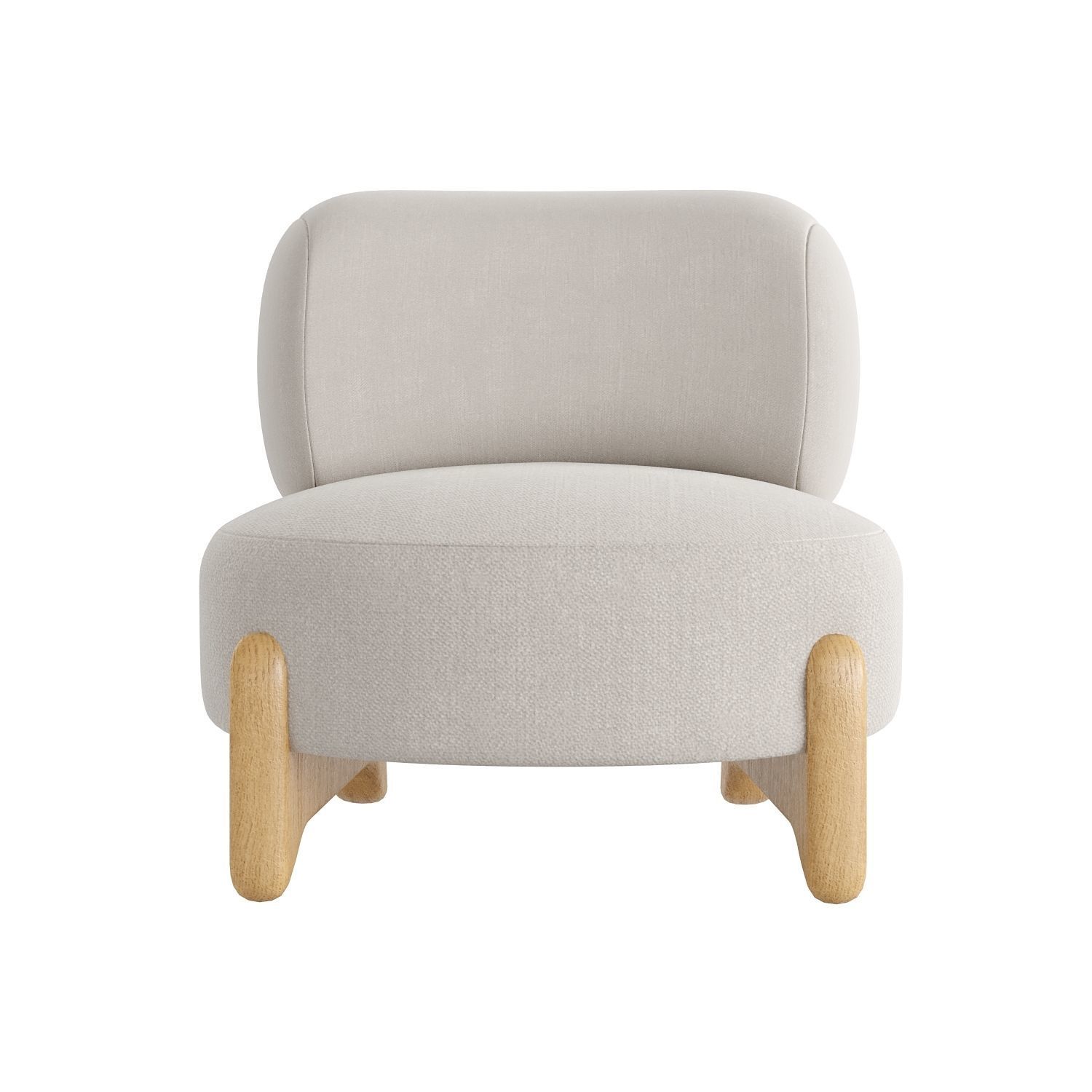 Tobo Armchair  Low-poly 3D model_2