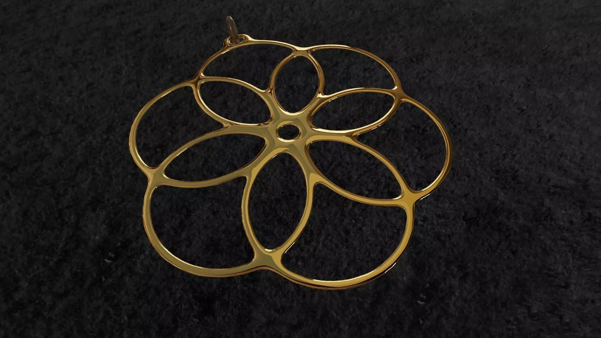 Seed of Life Earing 3D model 3D model_0