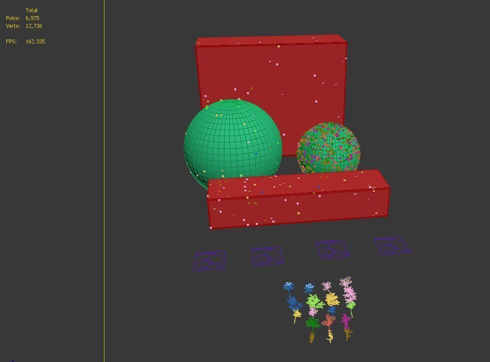 Topiary hedge bushes 3D model_8