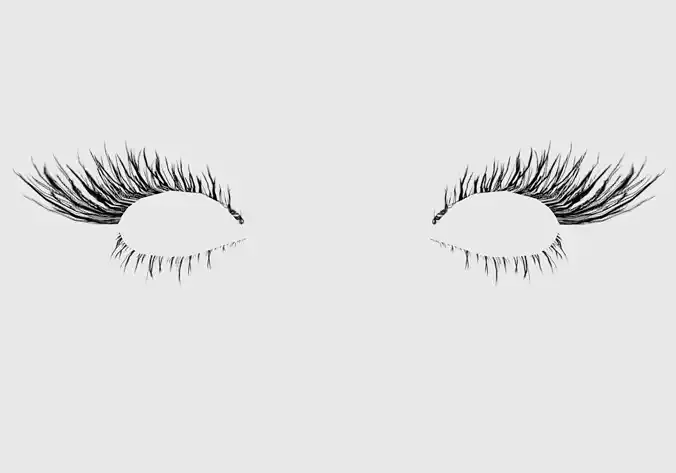 Very Long Eyelashes 