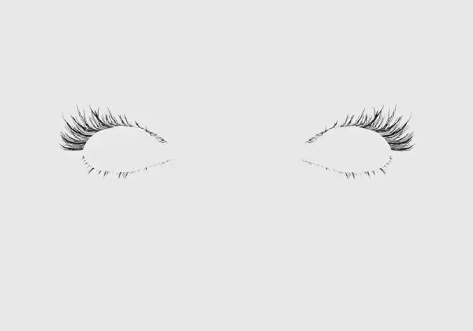 Middle Long Eyelashes 