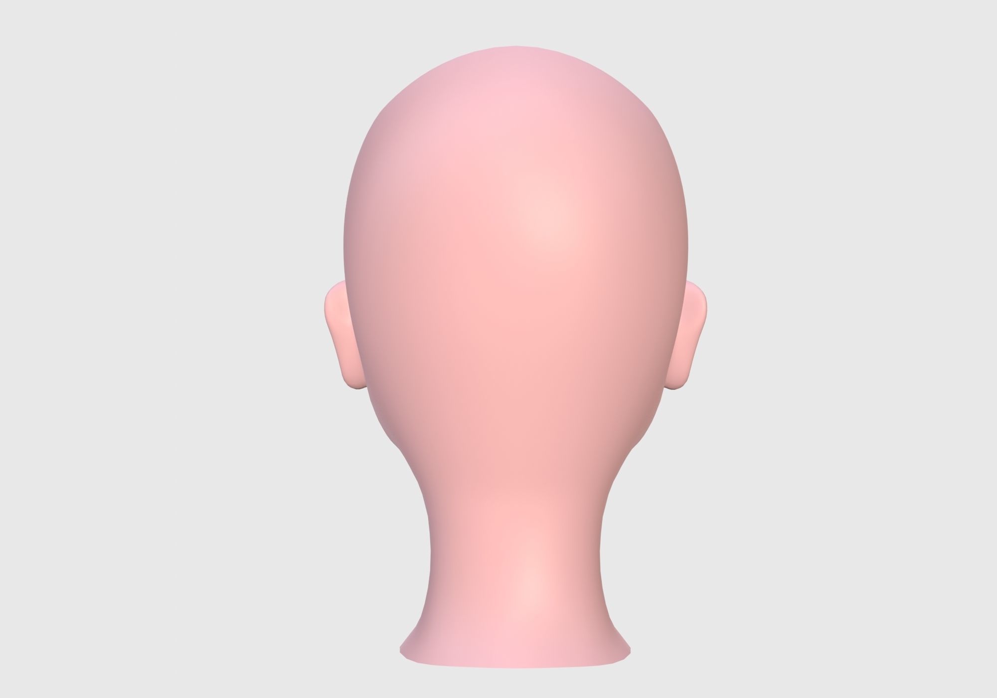 High Poly Head mannequin 3D model_4