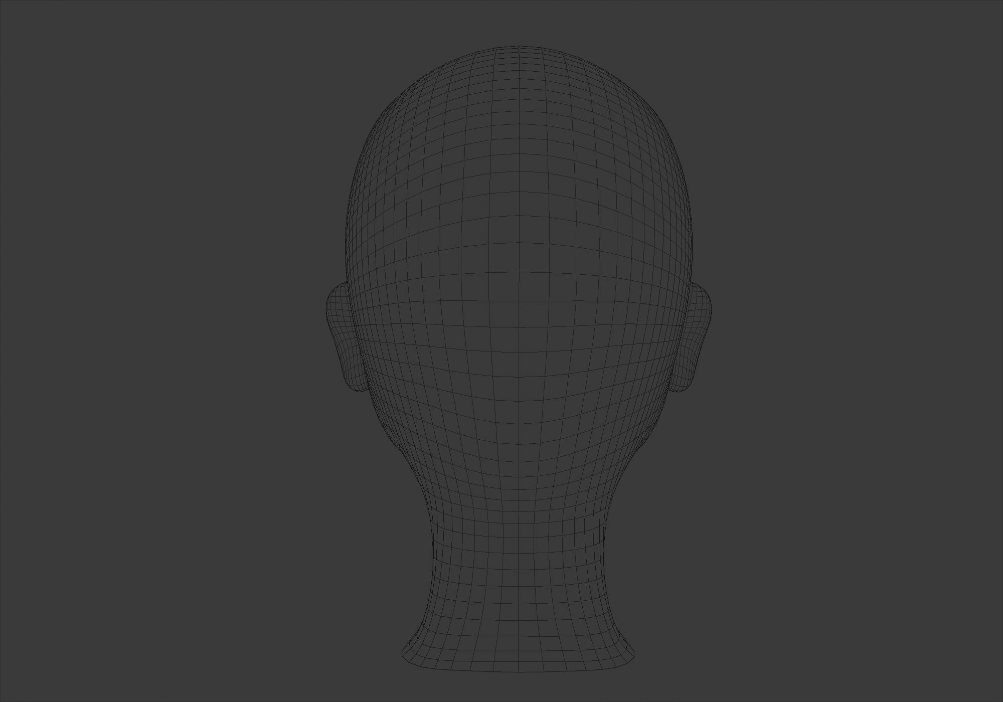 High Poly Head mannequin 3D model_9