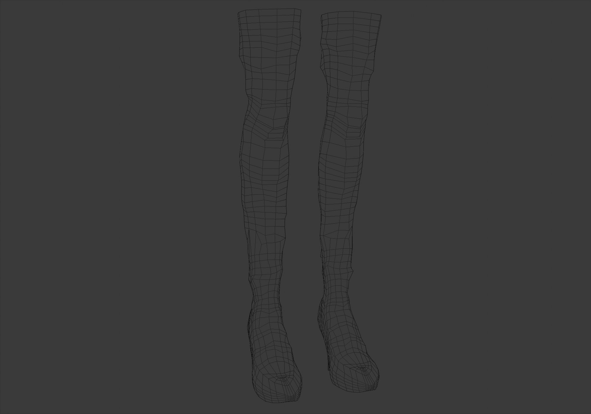 High Heel Boots  Low-poly 3D model_7