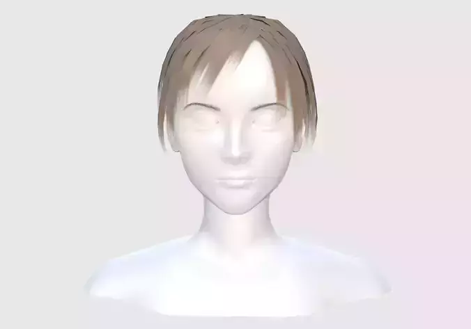 Game Ready Hairstyle mannequin head with short hair