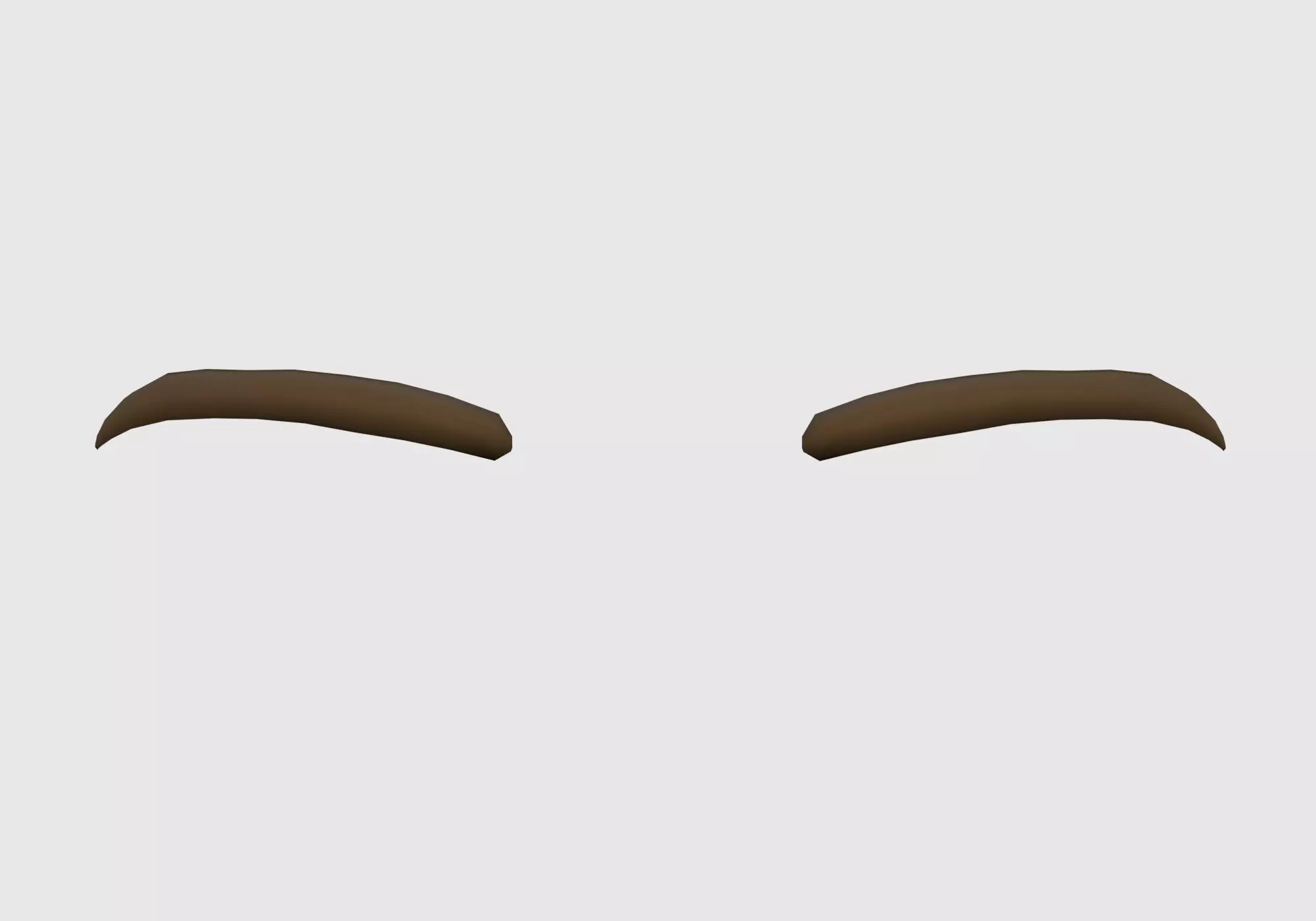 Cartoon Basic Eyebrow 3D model_0
