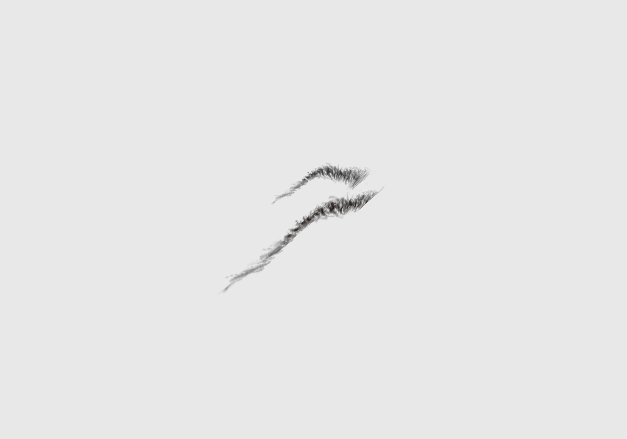 Brown Basic Eyebrow 3D model_2