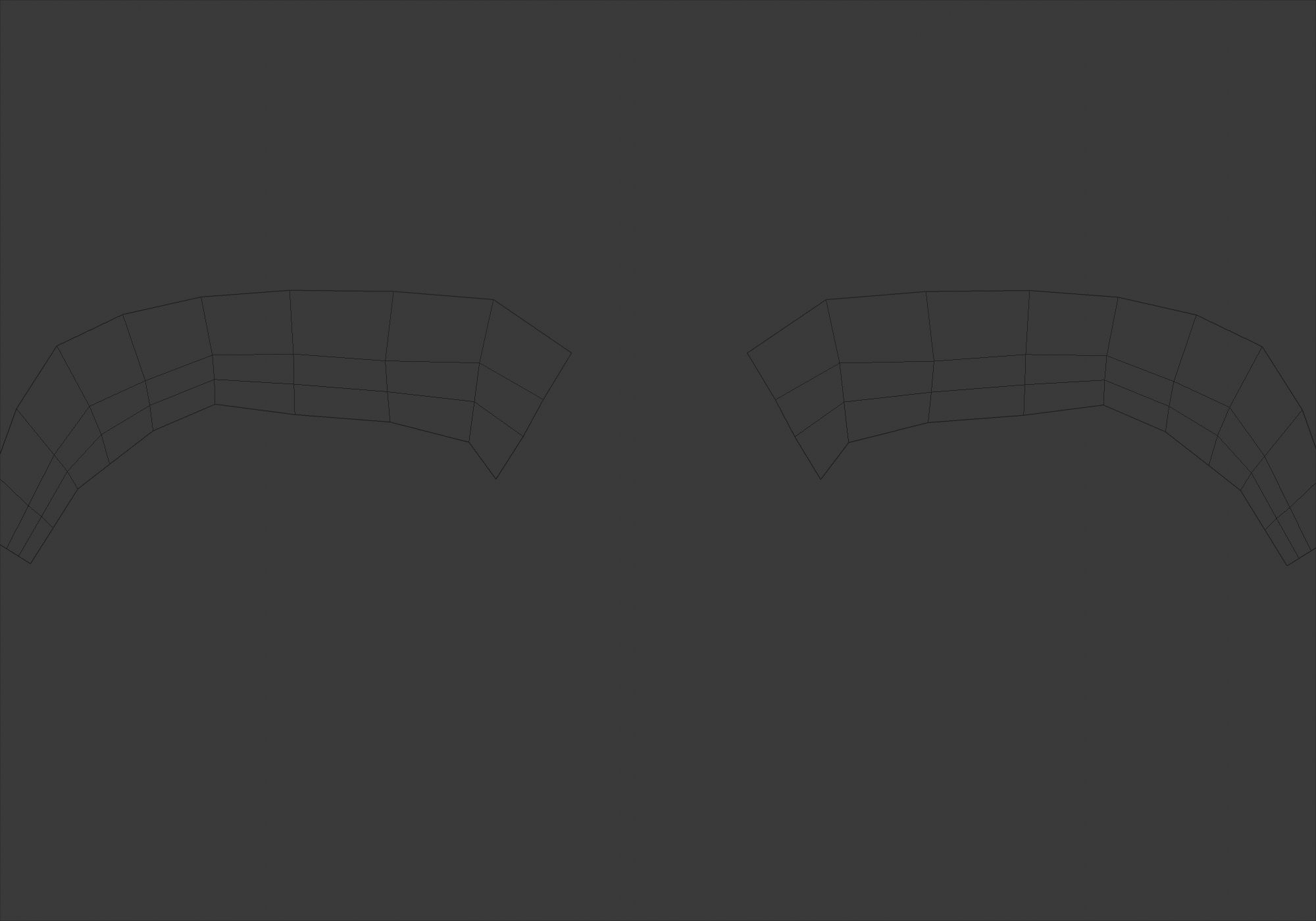 Brown Basic Eyebrow 3D model_9