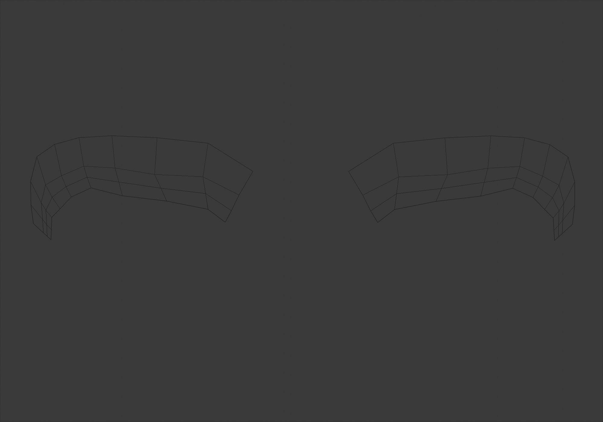 Brown Basic Eyebrow 3D model_5