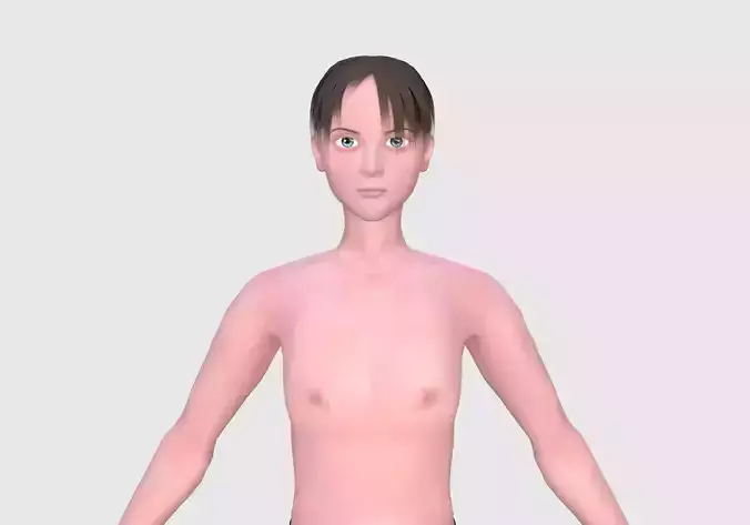 Basic Young Man  3D model
