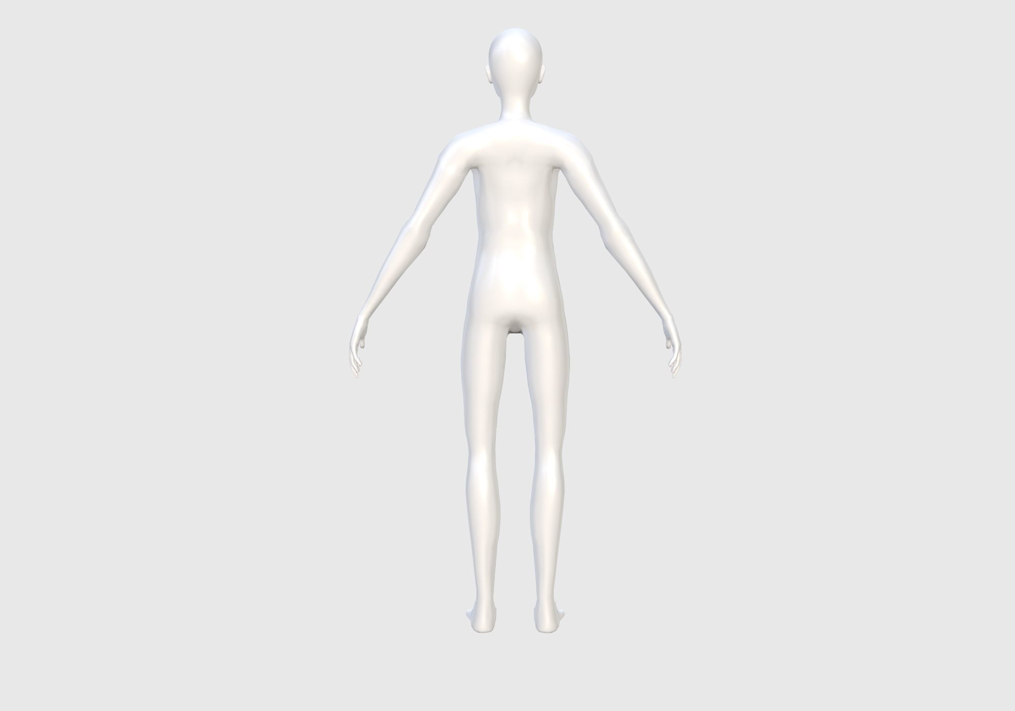 Basic Male Body 3D model_4