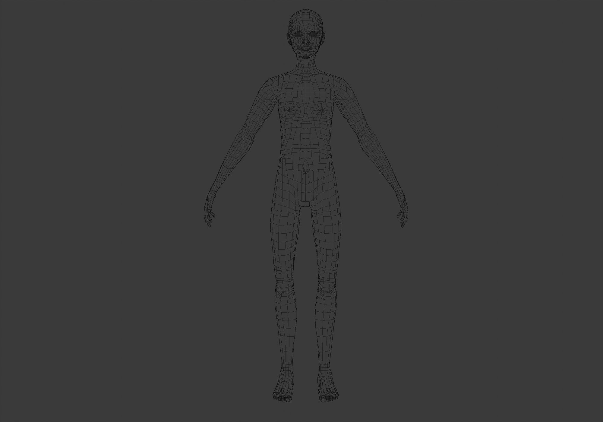 Basic Male Body 3D model_5