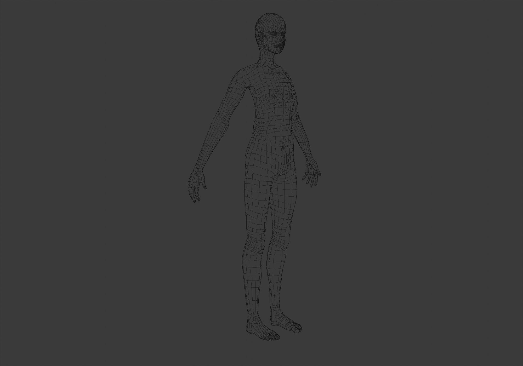 Basic Male Body 3D model_6