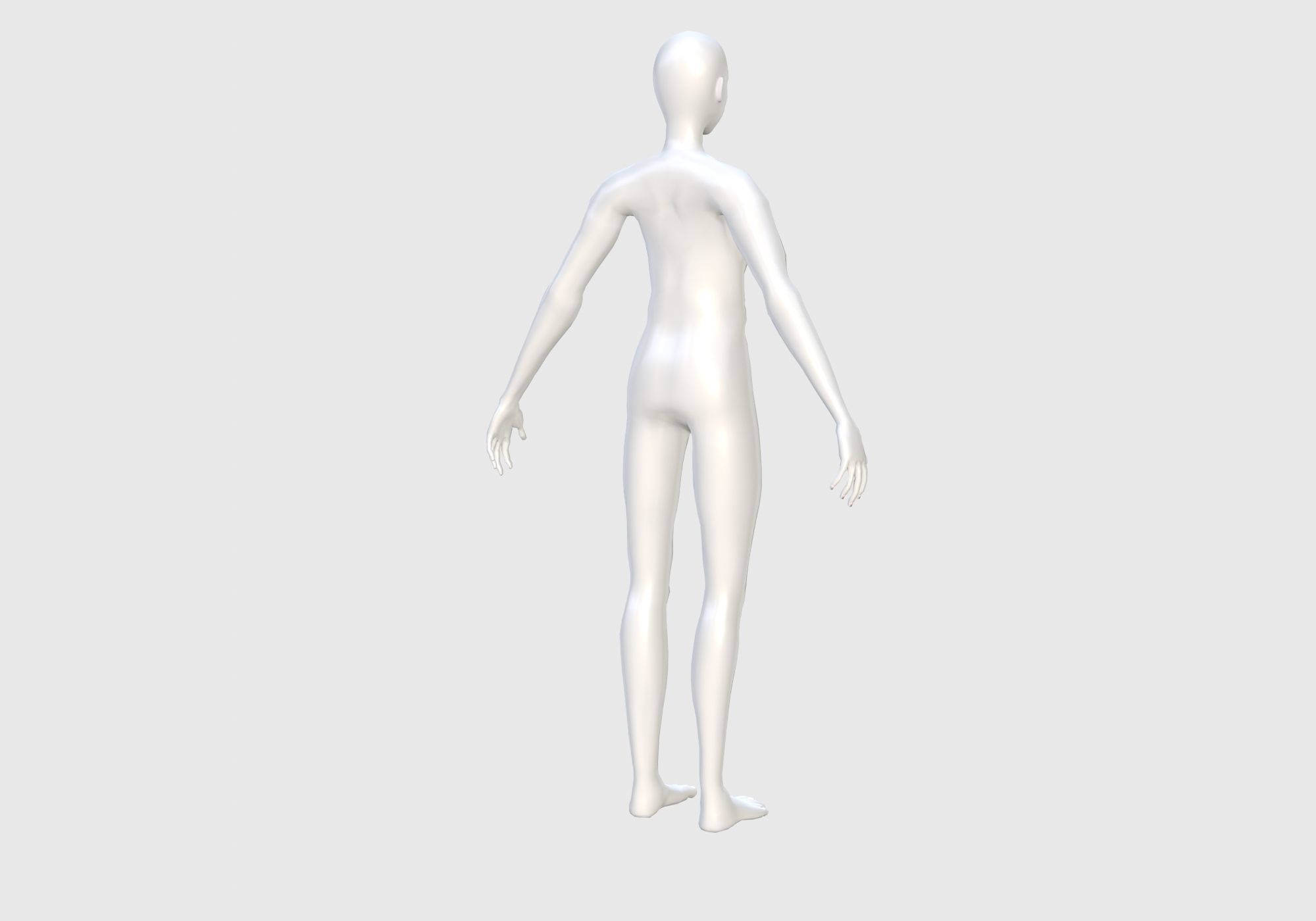Basic Male Body 3D model_3