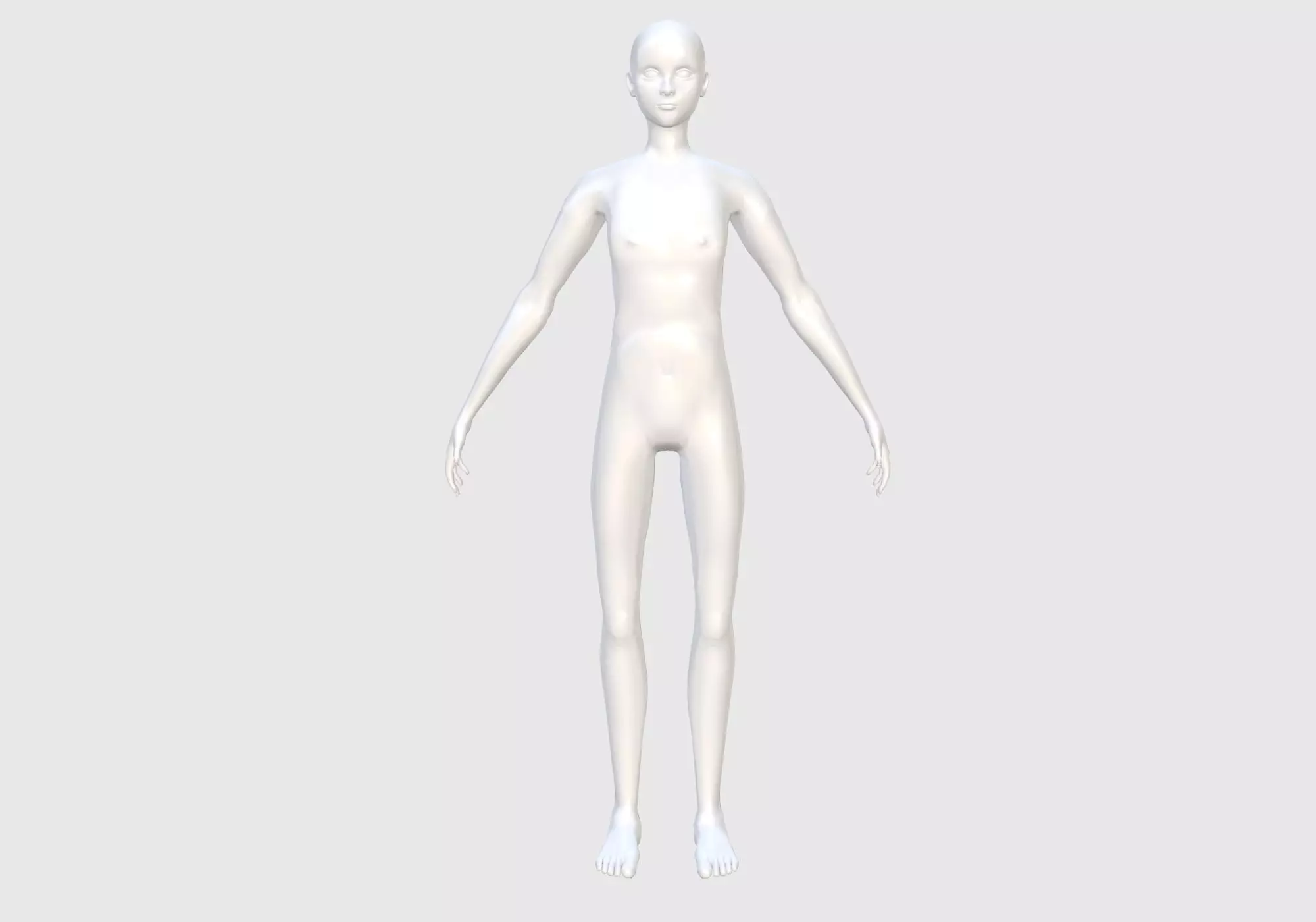 Basic Male Body 3D model_0