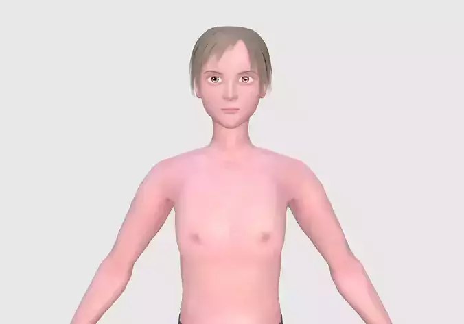 Basic Blond Man  3D model
