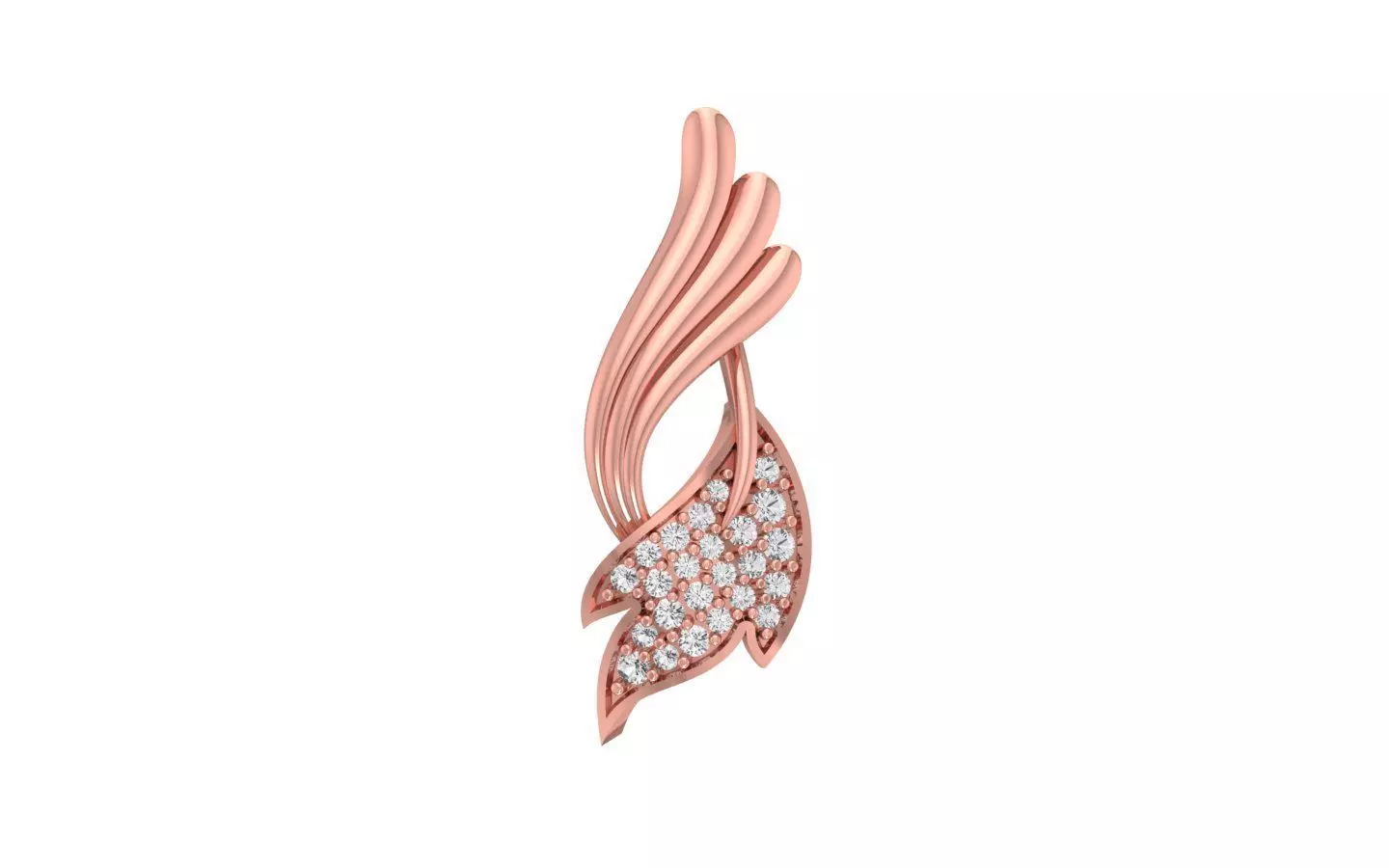 Solitaire Women Pendants 3dm STL OBJ FBX Renders Details 3D print model