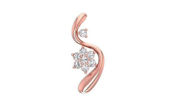 Solitaire Women Pendants 3dm STL OBJ FBX Renders Details 3D print model