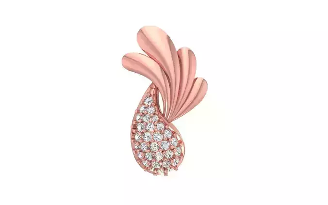 Solitaire Women Pendants 3dm STL OBJ FBX Renders Details