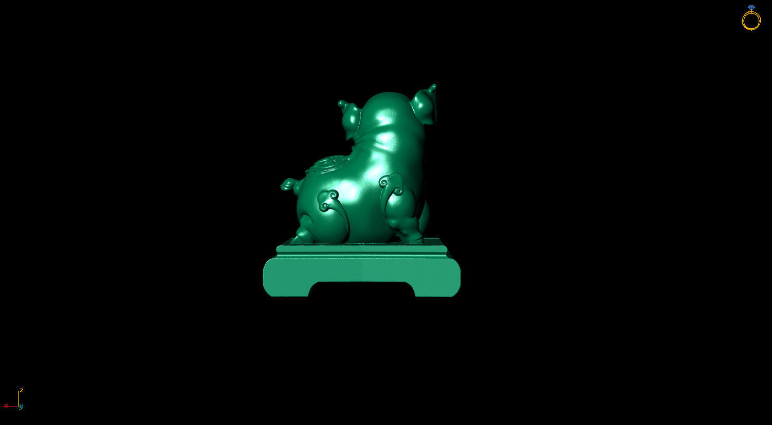 BIG 3D print model 3D print model chinese year of pig 3D print model_3