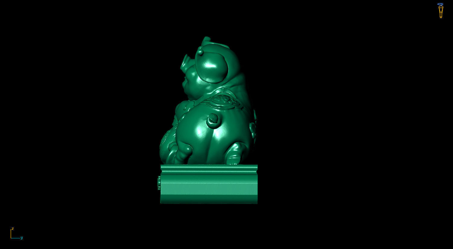 BIG 3D print model 3D print model chinese year of pig 3D print model_1