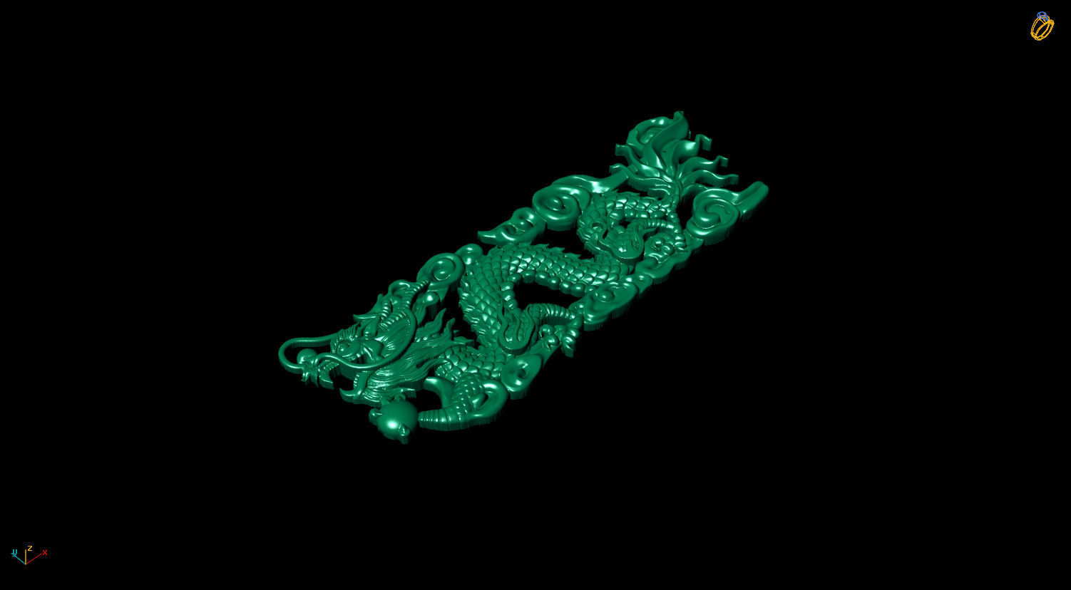 Dragon 3D print model 3D print model ring 3D print model_1