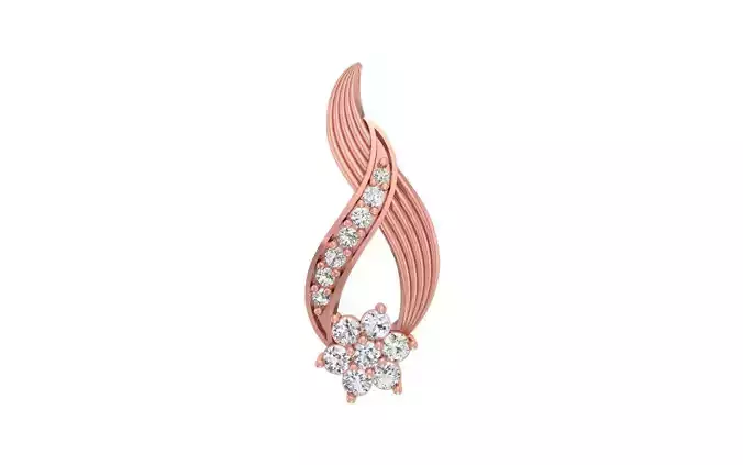 Solitaire Women Pendants 3dm STL OBJ FBX Renders Details