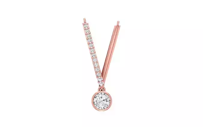 Solitaire Women Pendants 3dm STL OBJ FBX Renders Details